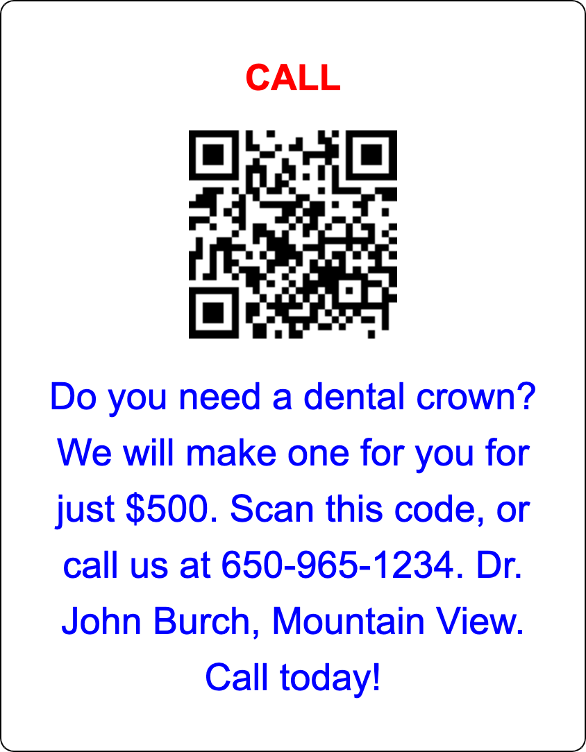 $500 Dental Crown